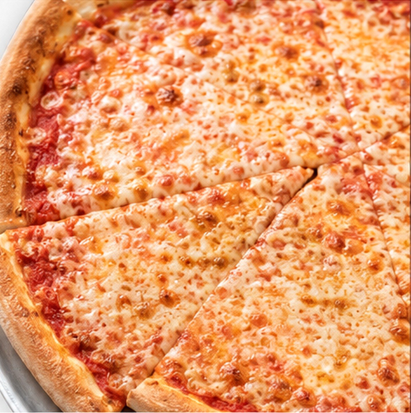 Pizza on phone screen